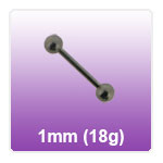 1mm (18g) Barbells