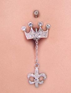 Crown with dangling charm