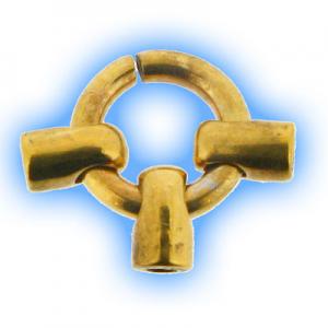 3 Way Scaffold Jointing Piece - Steel Gold Plated