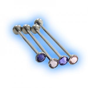 Industrial Scaffold barbells with double gem discs
