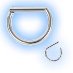 Titanium Hinged Bar Segment Ring - 1.2mm (16 gauge)